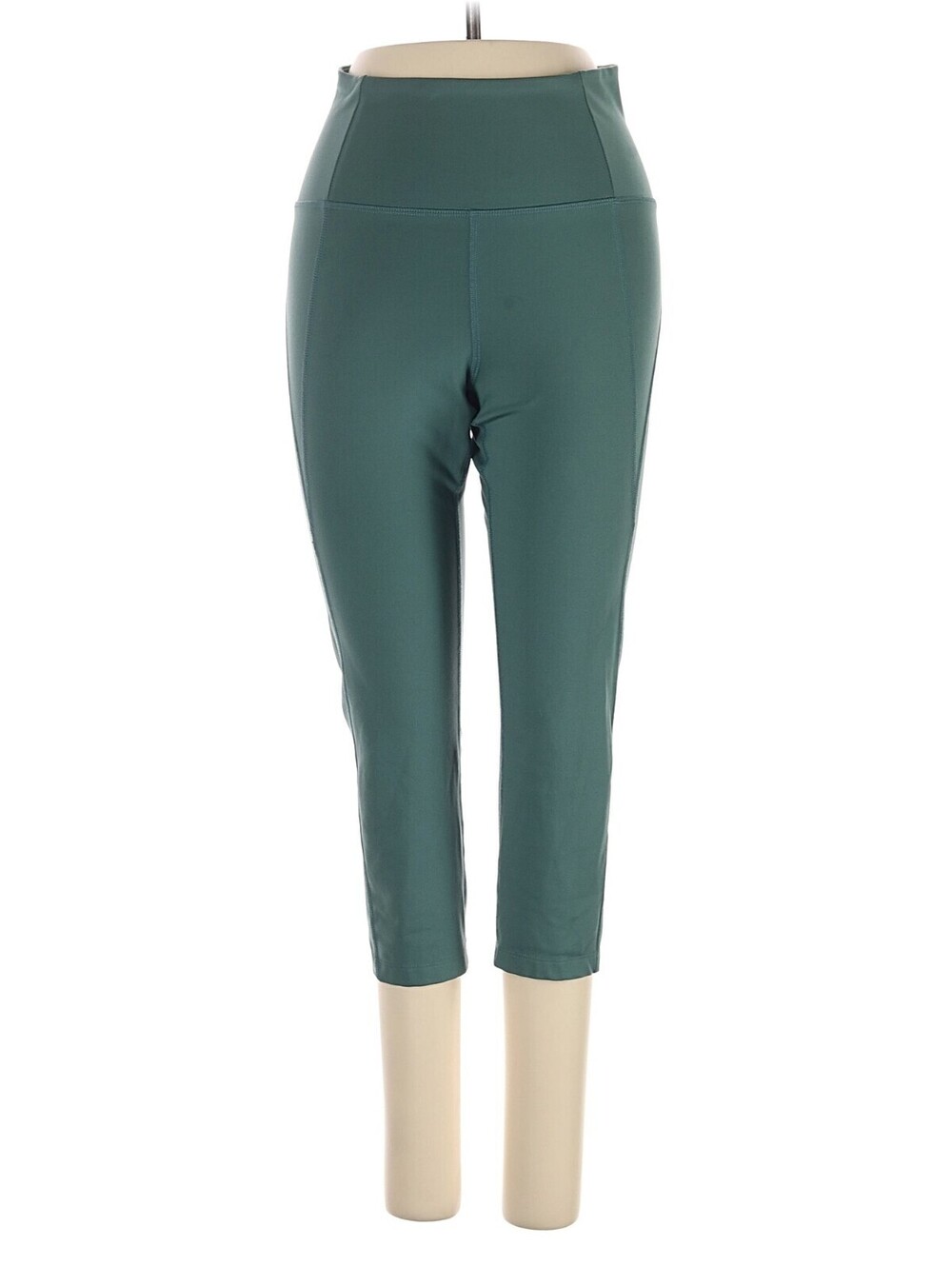 Girlfriend Collective High-Rise Compressive Cropped Legging in Aspen Green Sz L